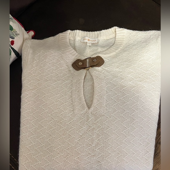 Tory Burch Burch Ivory Buckle Sweater - Picture 2 of 4
